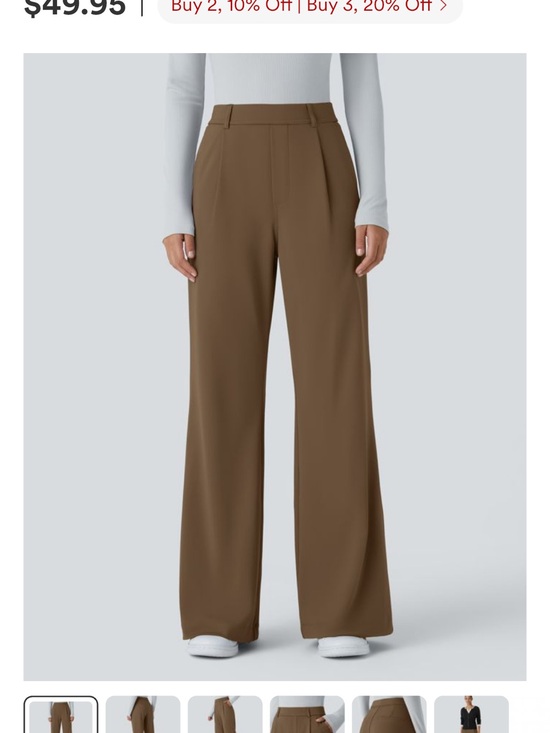 HALARA Pants - Halara Flex Day Stretch Wide Leg High-Rise Pants in Sepia Brown